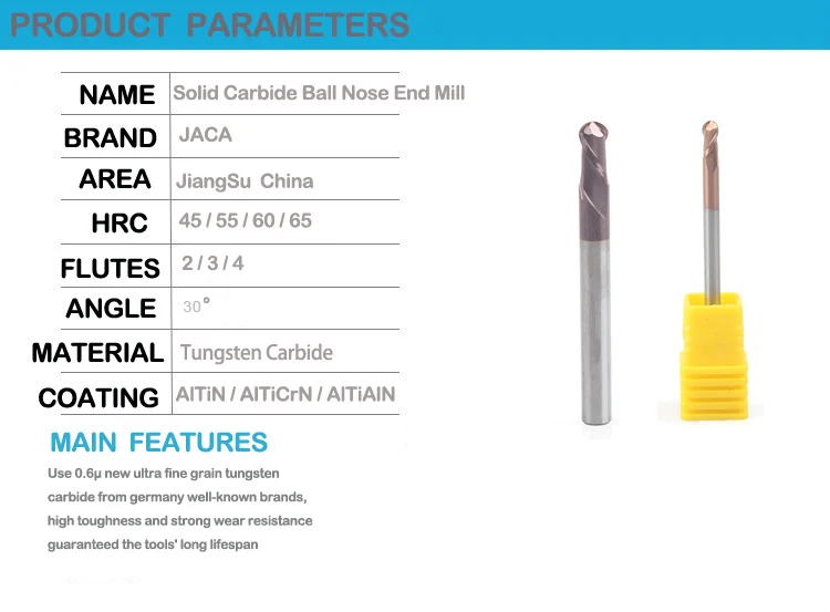 Rubber Cutting Tools Cone Ball Nose Cutters Cnc Milling Cutter End Mill