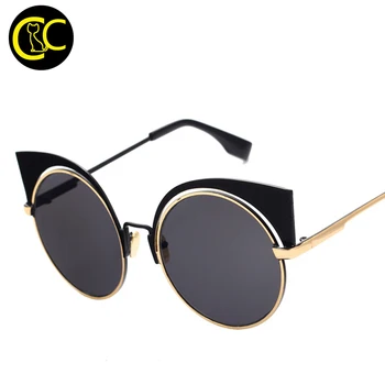 lentes de sol circulares mujer