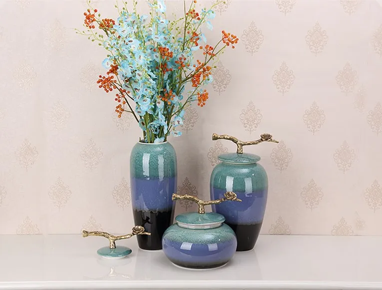 Large Chinese Ceramic Floor Vases Home Ornament Porcelain Vase With