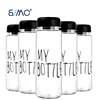 Fashion Portable Clear My Bottle Sport Plastic Glass Fruit Juice Water bottle 18oz