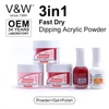 VW Oem Private Label Fast Dry Acrylic Powder Dipping Nails Set French Tip Dip Nail Dip Liquid 3 In 1 Match Gel And Nail Polish