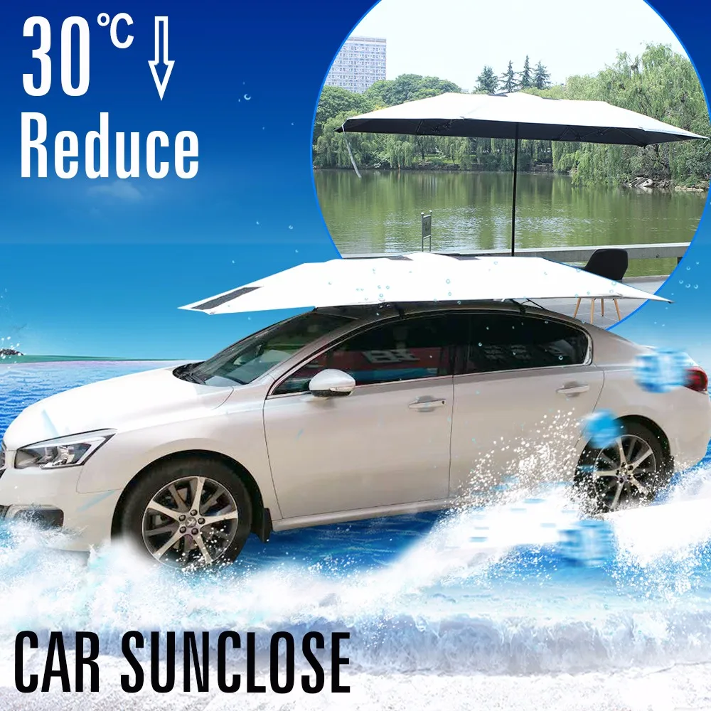 Sunclose Smart Sun Shade Auto Square Battery Powered Cap Dj Flat