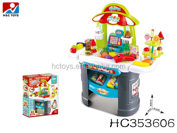 Kasse für Kinder Kunststoff Eisdiele Pretend Play Toy Set w
