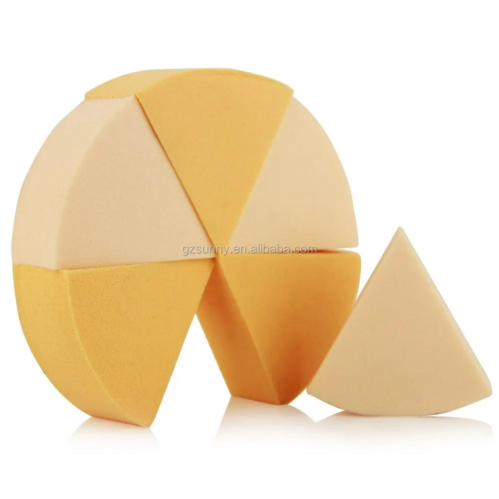 Makeup Sponge 8pcs/pack Triangle Shaped Candy Color Soft Magic Face
