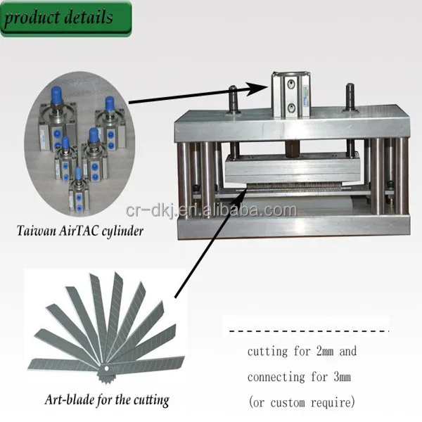 Pneumatic Driven Dotted Line Hole Punch Tool For Fruit Packaging Bag