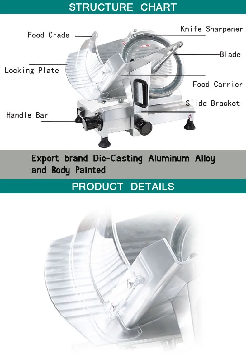 Hot Meat Slicer Hbs 220a Industrial Meat Slicer Economical Meat Slicer