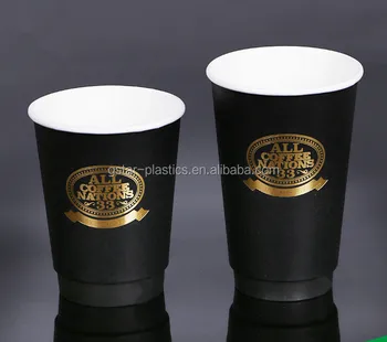 12 オンス 16 オンス 8 Ozhollow 二重壁紙カップ黒紙コーヒーカップホットスタンプ Buy 二重壁紙コップ 二重壁紙コーヒーカップ 黒 コーヒーカップ Product On Alibaba Com