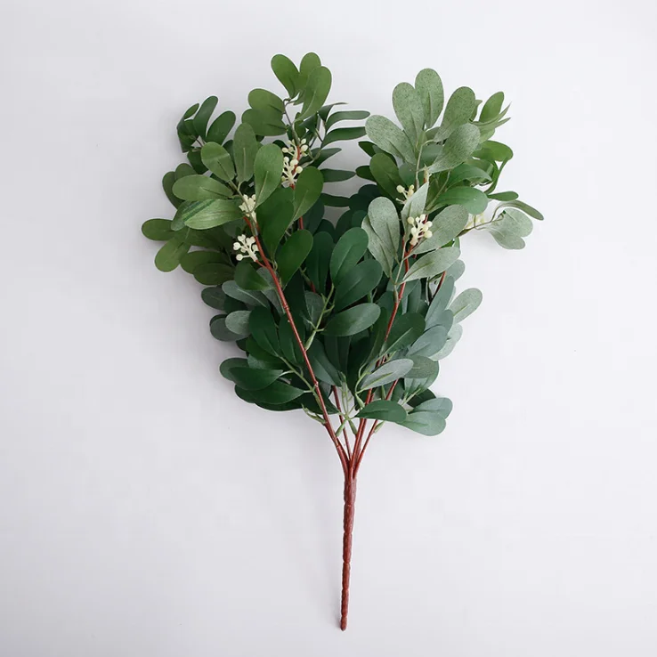Fc7516 Wholesale Artificial Silk Olive Branches For Wedding Decoration