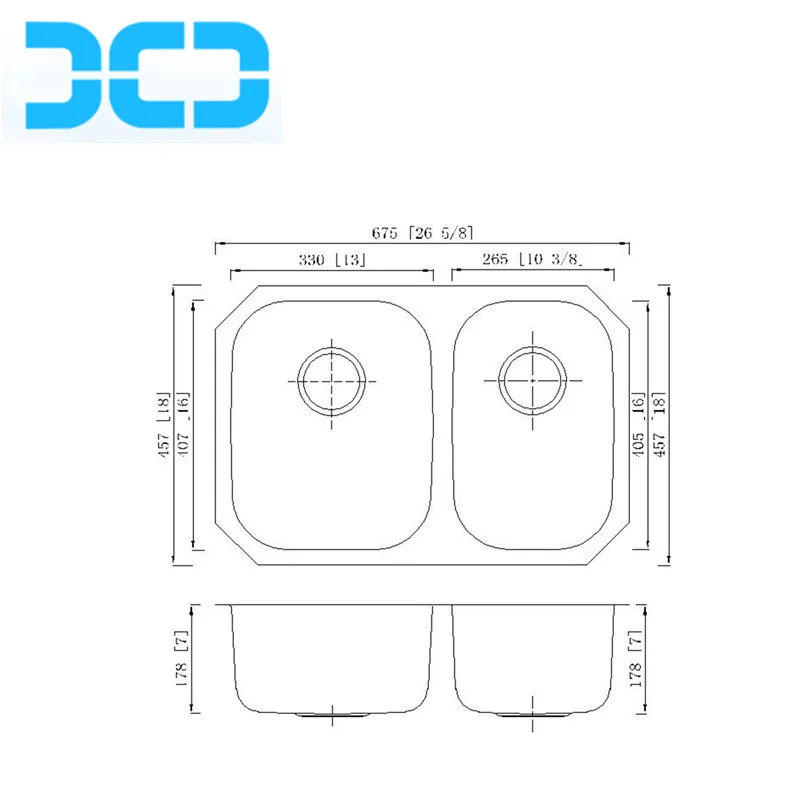 Fregadero Doble De Cocina 6745a - Buy Fregadero Doble De Cocina Para