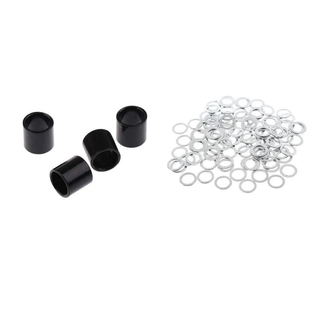 100pcs Heavy Duty Silver Speed Washers Longboard Bearing Washers Outdoors