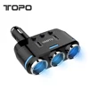 Car charger Wireless With band switch USB One drag three charge 12V