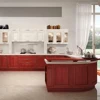 russian style super gloss furniture hardware cabinet for kitchen with white wood grain