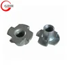 Four claw wood insert t nut for furniture hardware accessories