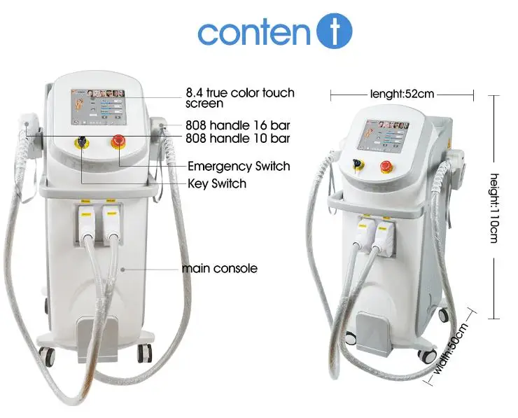 High Power Professional Laser Hair Removal Super Cooling System 808nm