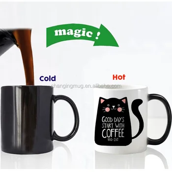 Custom Made Mugs Color Changing Cups Magic Heat Sensitive Coffee Mug Tea Ceramic Logo Cup Product On Alibaba Coffee Mug Tea Ceramic Logo Cup