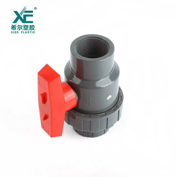 Top quality excellent free sample 1/2-2 inch plastic pvc single union ball valve