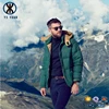 New China factory high quality fashion green nylon shell 90% outdoor ski down jacket for winters men