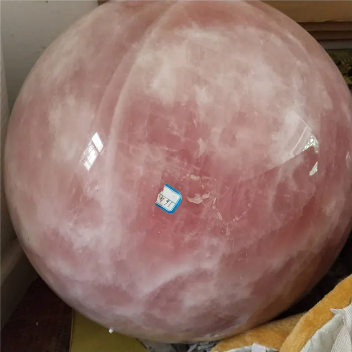 50mm Natural Rose Quartz Crystal Healing Balls Pink Crystal Spheres