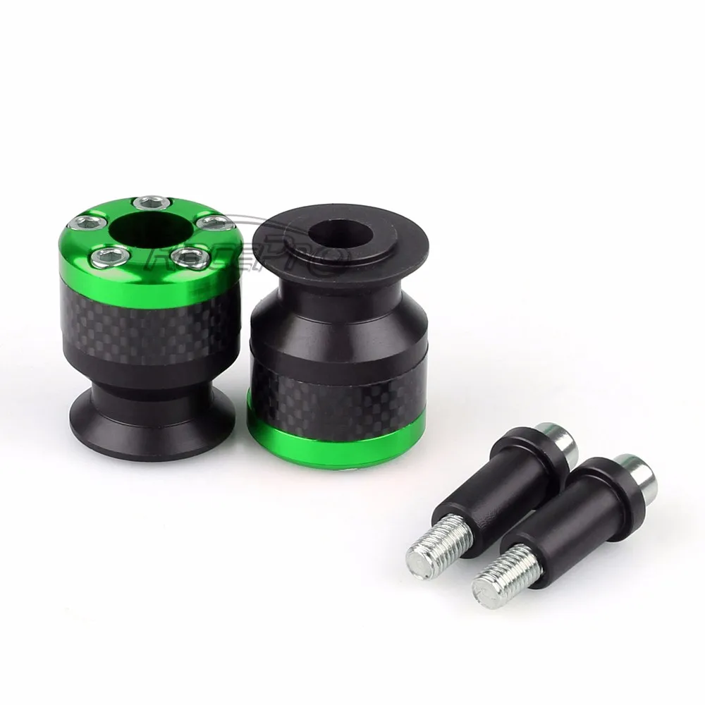 Spools 6mm 8mm 10mm Carbon Fiber Motorcycle Swingarm Sliders For