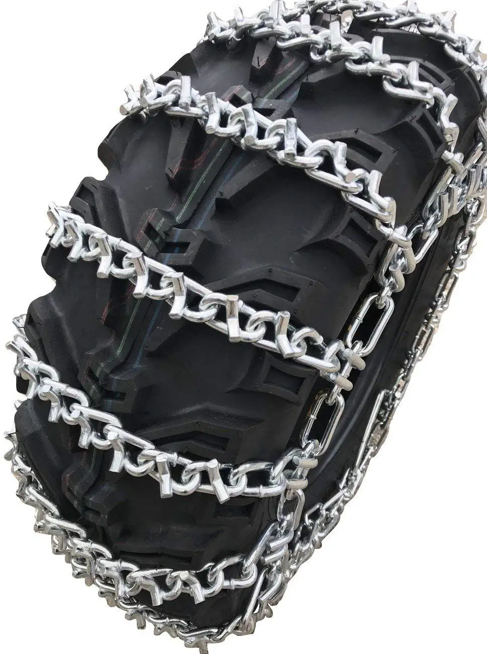 PAIR 2 Link TIRE CHAINS 18x9.5x8 fits many Honda ATC TRX ATV All-Terrain Vehicle