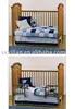 100% cotton patch work looking baby crib bedding