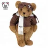 Souvenir Gift Brand LOGO Stuffed Animal Soft Plush Toy Aviator Pilot Teddy Bear With Scarf 2019 New Cheap Wholesale Plush Bear