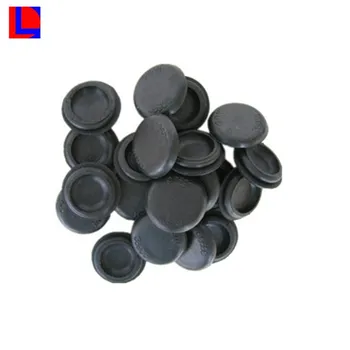 Glarks 100pcs 7 Taille Solide Silicone Hole Plug Set, Noir
