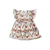 2019 baby cow skull flower pearl dress cute kids clothes smocked children clothing