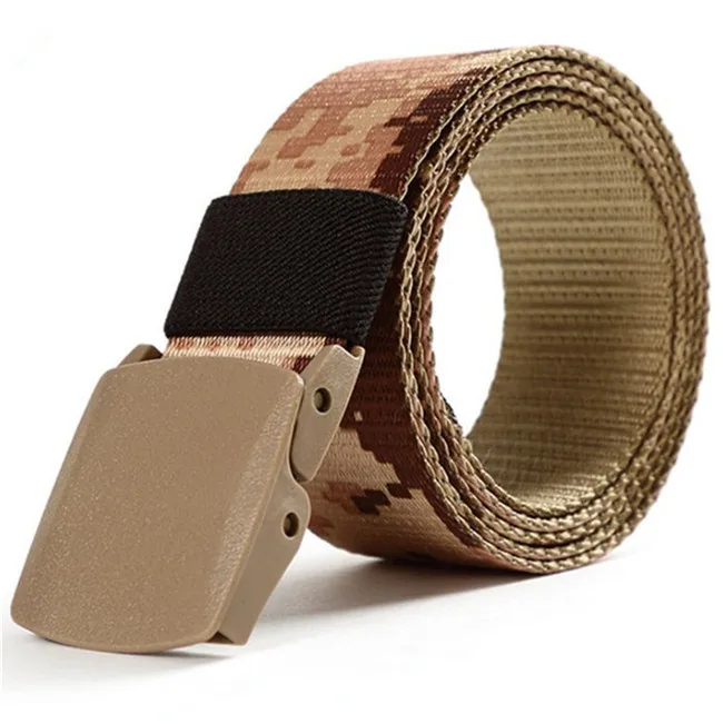 Mens Army Webbing Belt Casual Outdoor Military Tactical Nylon Waistband ...