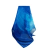 Custom 100 Pure Silk Chiffon Scarves with Blue Color