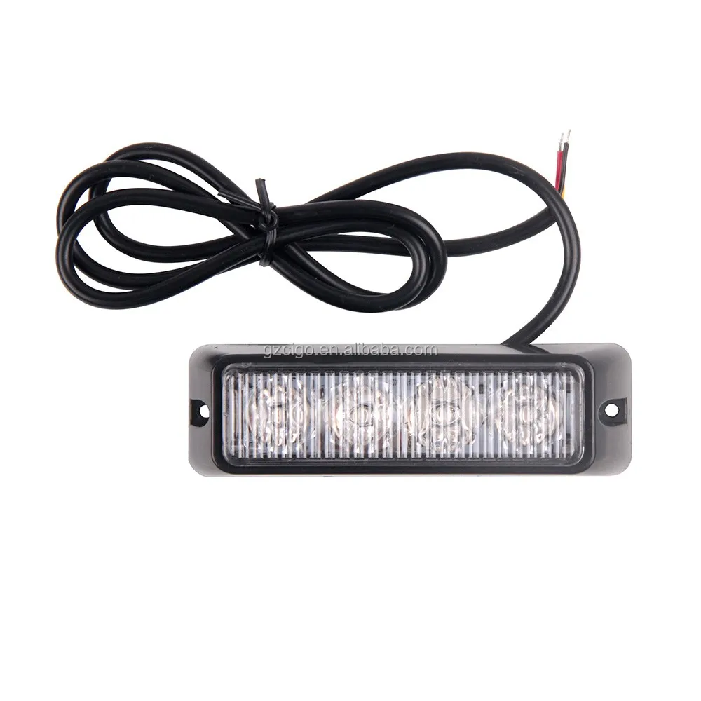 Led-04d Led Strobe Light 12v Led Flashing Light 4w Easy Installation 