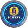 Beer fosters beer 12v neon clock 15 inch round neon clock clock custom neon light sign wholesale suppliers