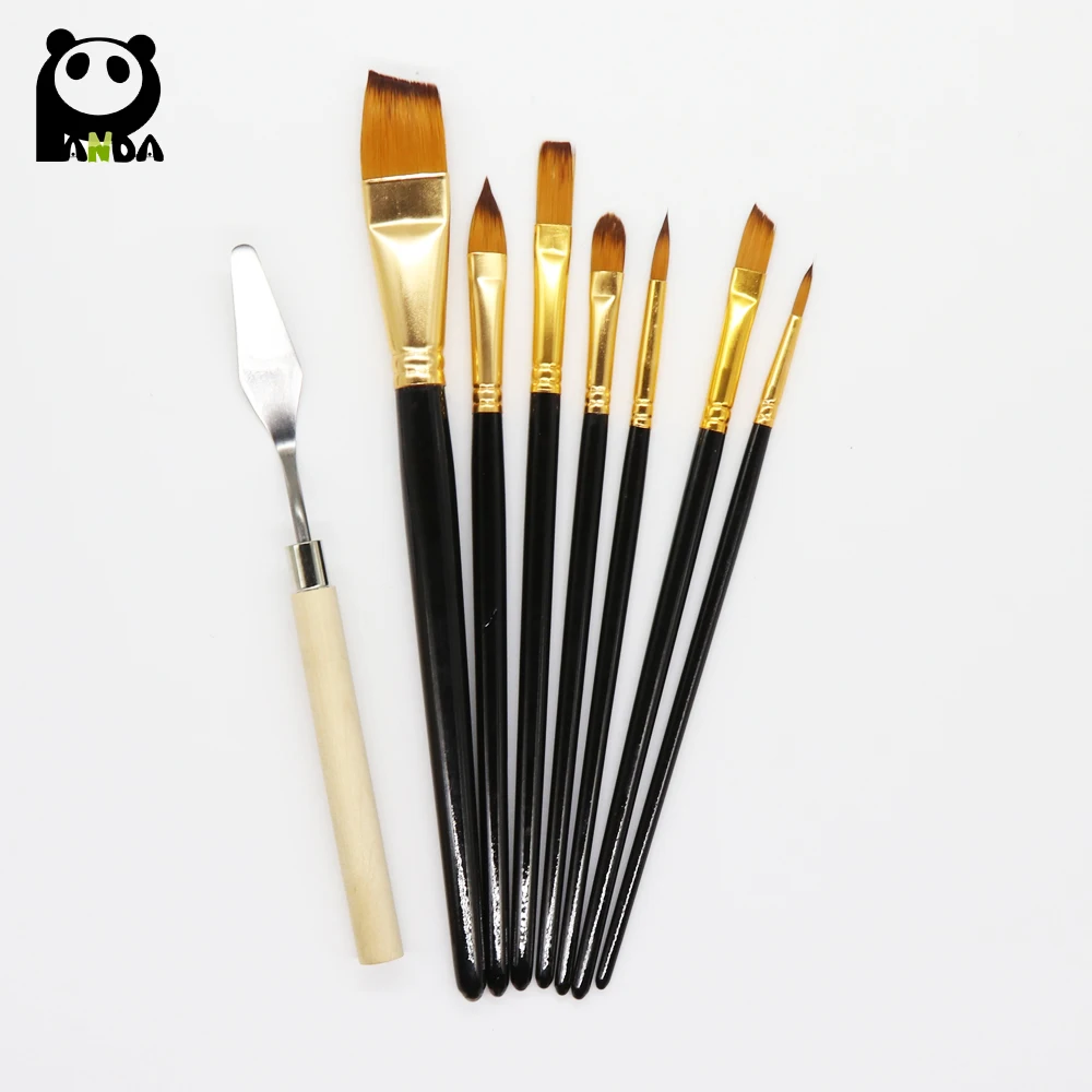 High Quality Artist Professional Paint Brush Set With 12 Brushes Canvas