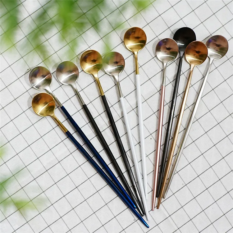 Cheap Gold Color Stainless Steel Dessert Spoon/ Tea Spoon/sugar Spoon