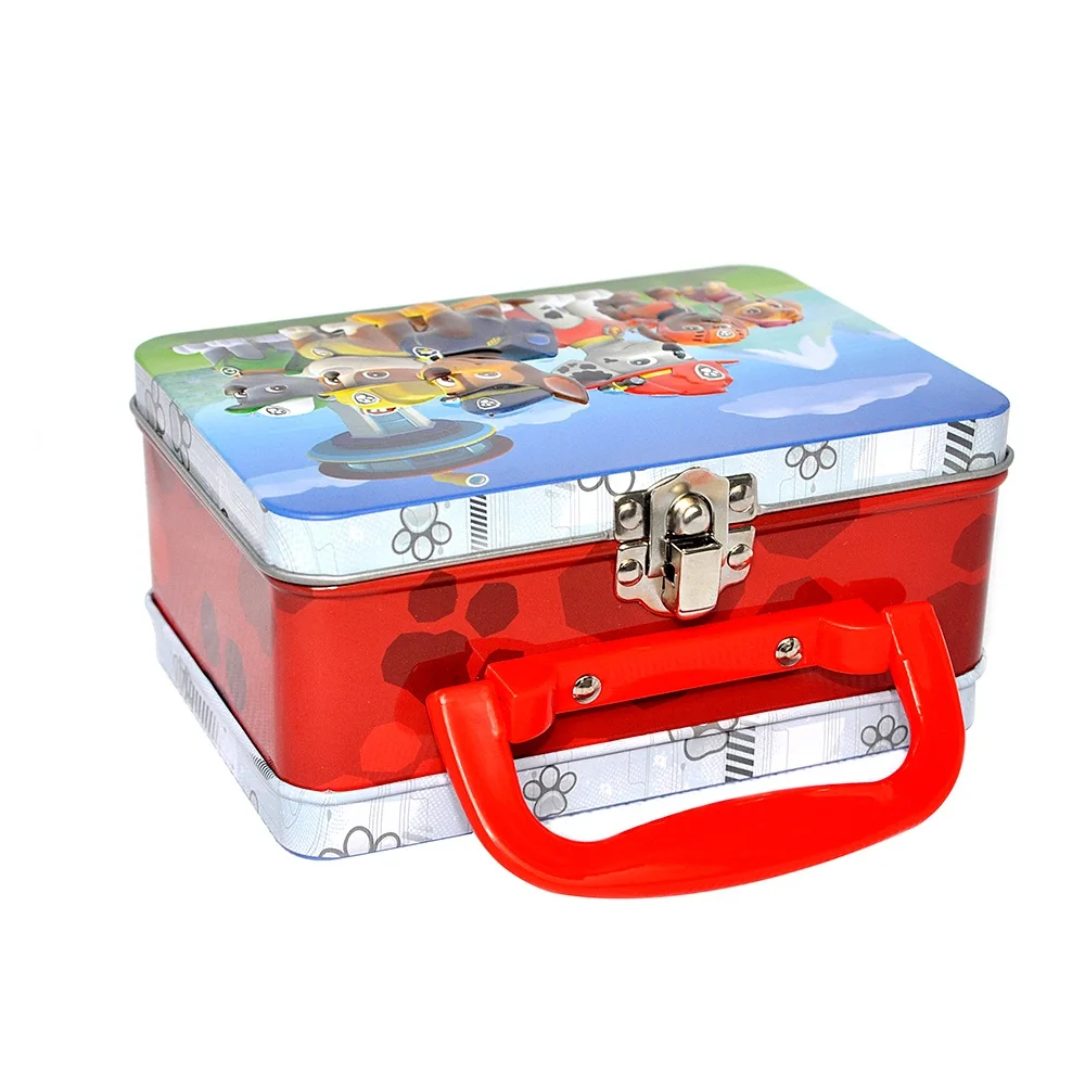 Kids Cartoon Stainless Steel Bento School Lunch Boxs  Thermal Metal Food Container With Handle