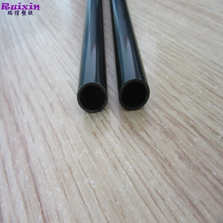 Black Pipe Od 20mm Id 15mm Customized Size Oem Plastic Tube High