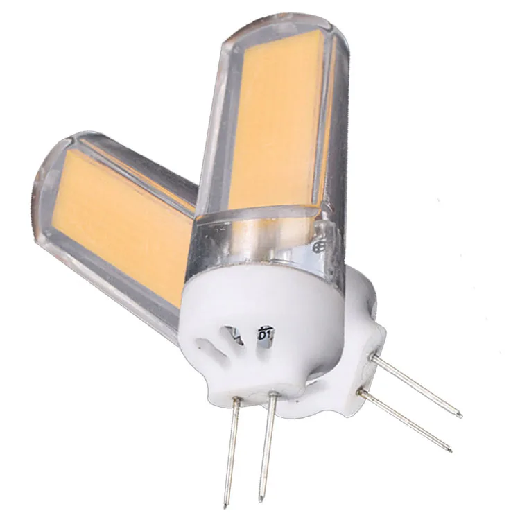 white base g4 cob corn light lamp warmwhite 2700k led crystal bulb