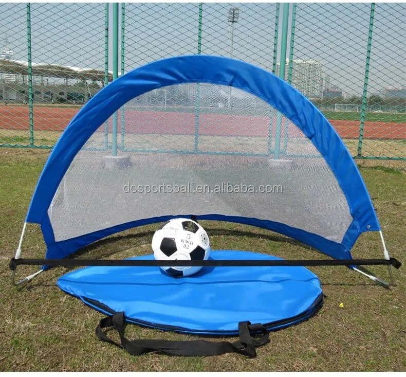 Kidseden Portable Square Soccer Goal with Carrying Bag Practice Training Sports Gift Idea for Kids 4FT Foldable Children Pop-Up Play Goal for Outdoors 
