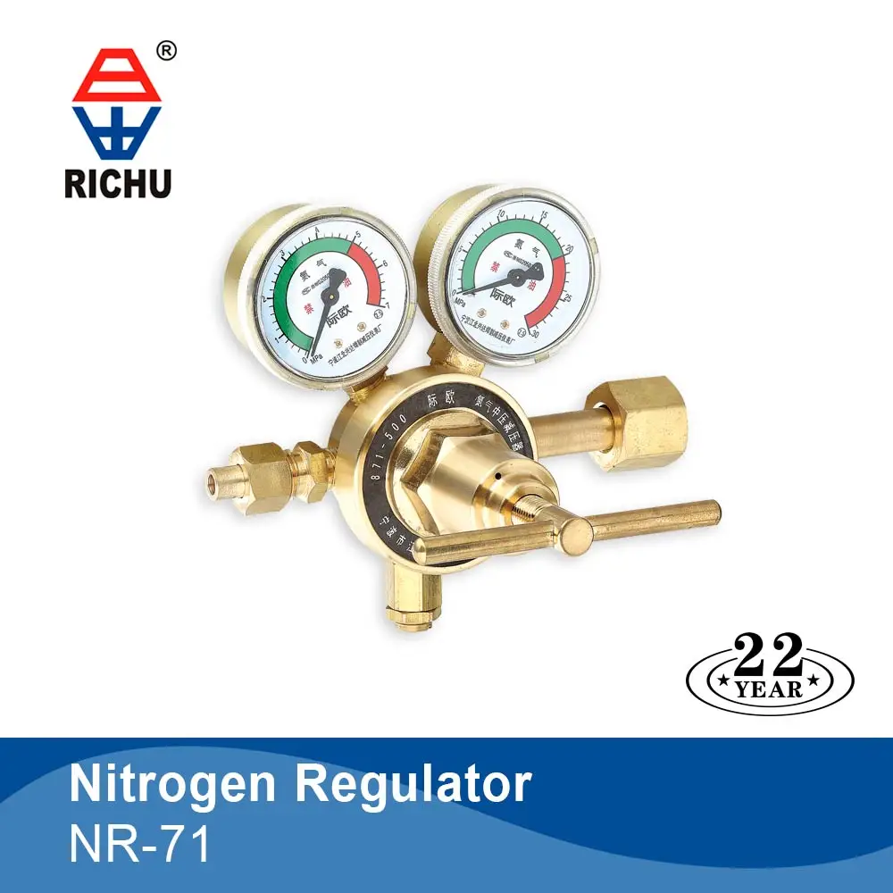 Nitrogen Gas Regulator 0-4000kPa 0-800 PSI Delivery Pressure Equipment 