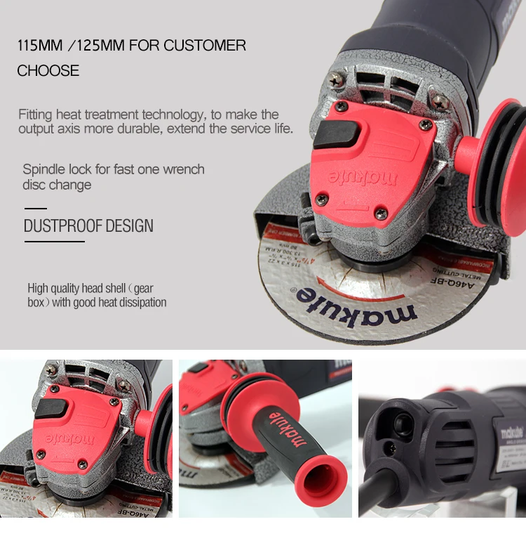 Makute Ag008-b 850w 115mm 125mm Angle Grinder For Cutting And Grinder ...