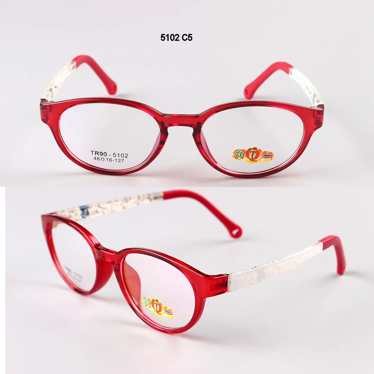Ideal Optics Frames Demi Color Design Glass Temple Korean Tr90 Optical