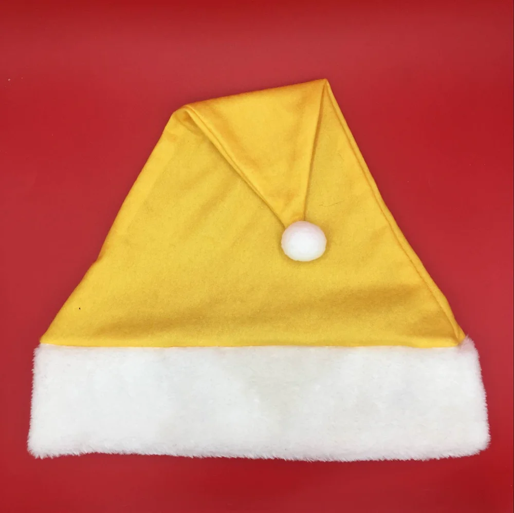 yellow christmas hat