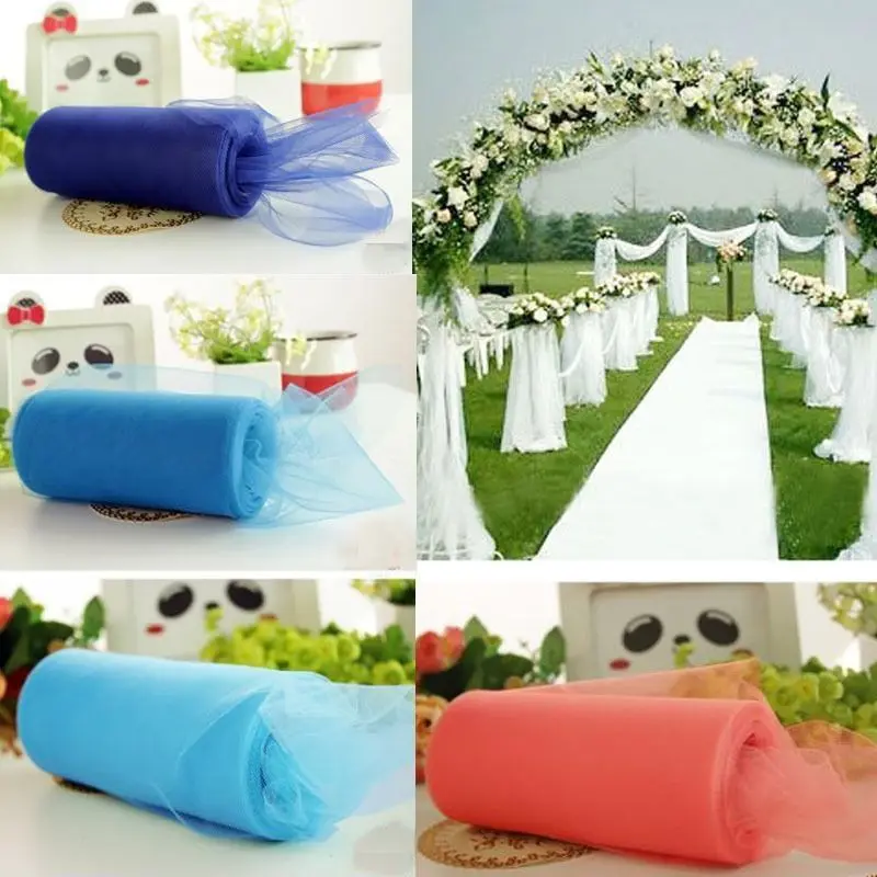 6 Inch Polyester Soft Rolls Custom Printed Tulle Fabric 100 Yards New