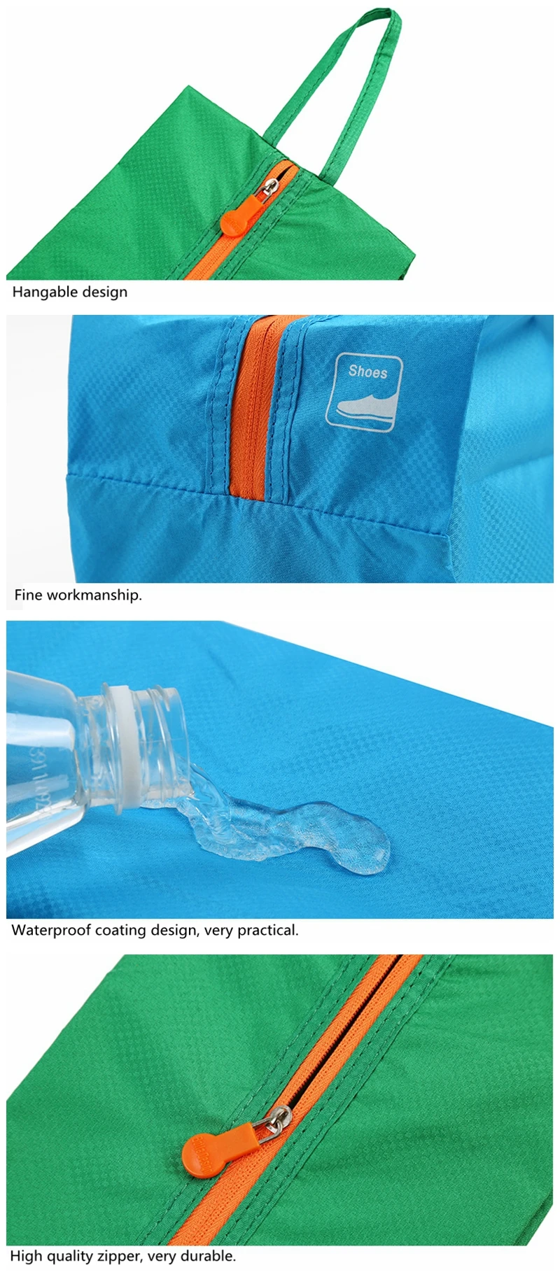 Practical Portable Polyester Shoe Storage Bag Household Customized