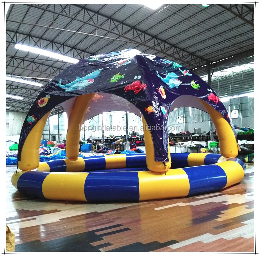 Portable Inflatable Swimming Pool With Tent Covers For Family