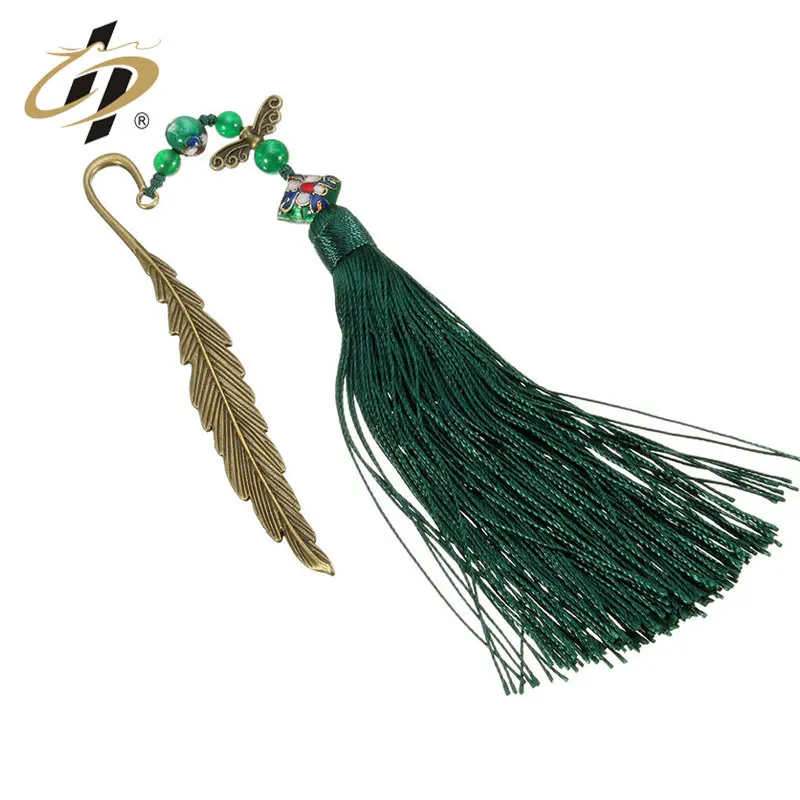 个性化金属空白孔雀羽毛书签