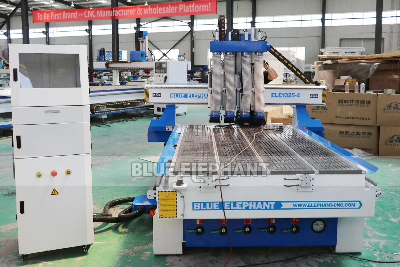 Easy Operation Cheap Multi Head Carving Machine Wood Working Cnc Router 1325 for Hot Sale