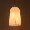 Graceful meteor pattern curved home decor hanging lamp / hotel bedroom ceramic modern ceiling light