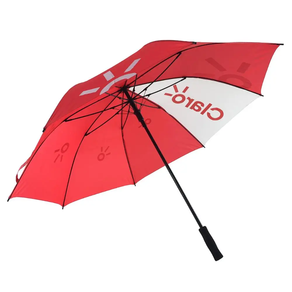 Cheap 30" Straight Custom Company Logo Printed Golf Umbrellas
