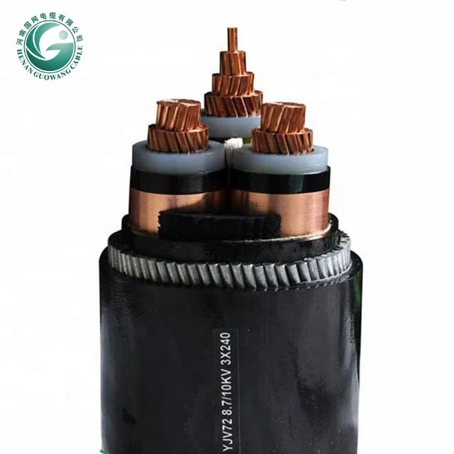 Copper Cable 12/20 Kv 120 Mm2 Single Core Outdoor Armoured Electrical